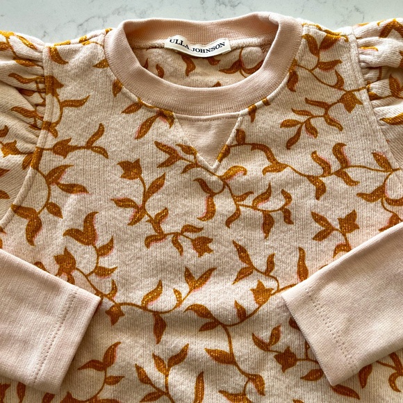 Ulla Johnson Girls Phoebe Pullover, Cream, 4T - Picture 2 of 5